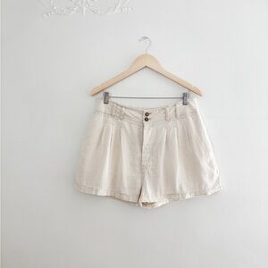 Free People Linen Blend Shorts